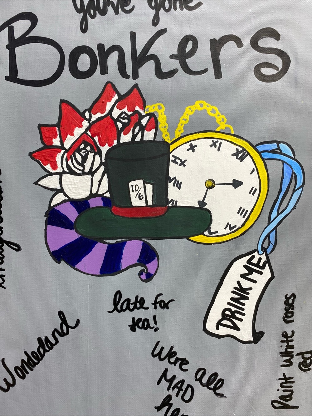 Hand Crafted Wonderland Canvas Art - Picture 5 of 5